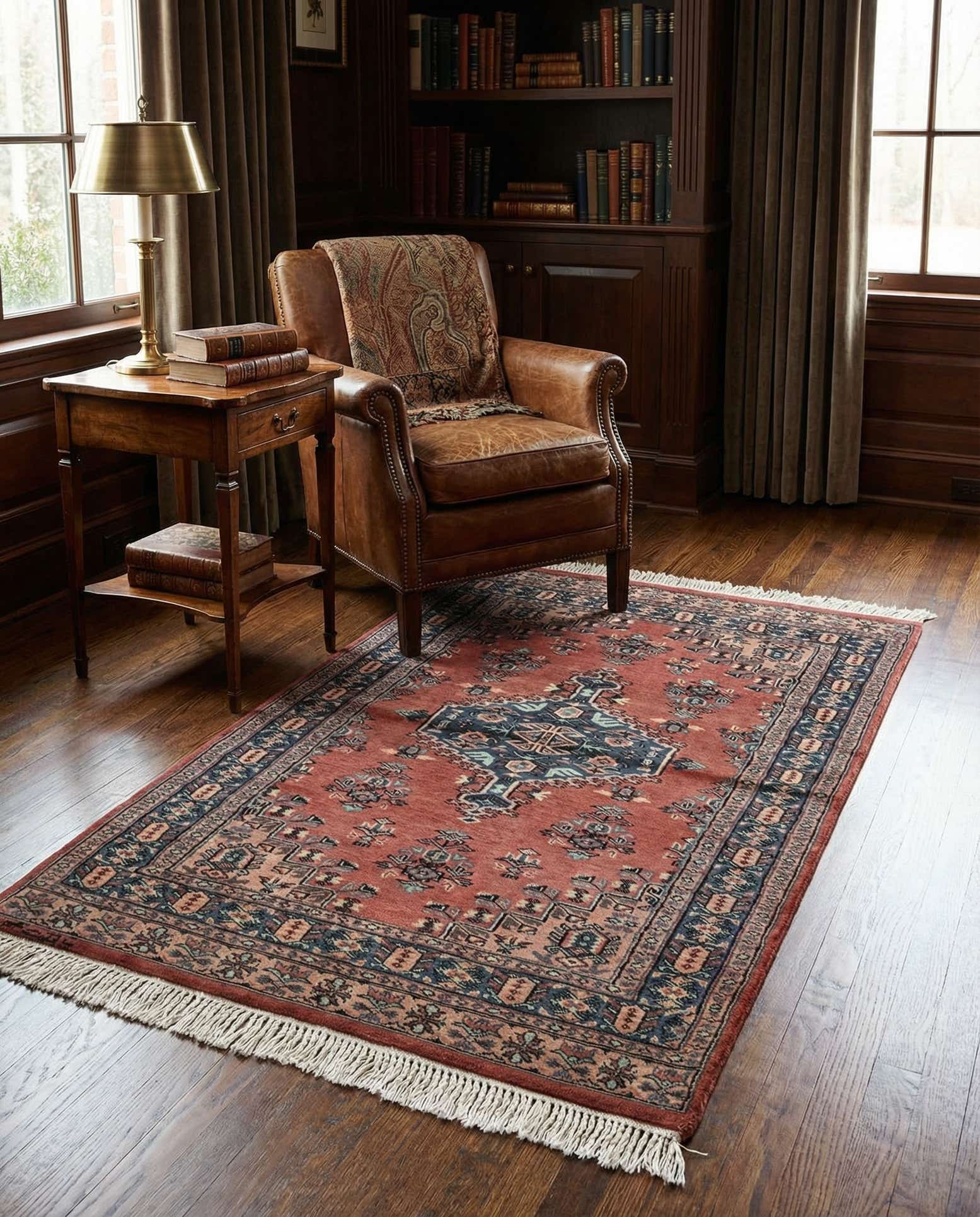 3' 2 x 5' 3 Hand Knotted Bokhara Oriental Wool Rug