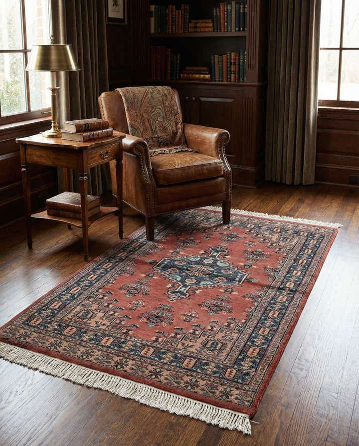 3' 2 x 5' 3 Hand Knotted Bokhara Oriental Wool Rug