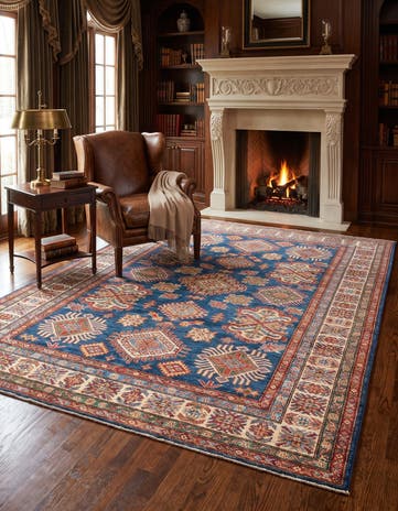 4' 11 x 6' 8 Hand Knotted Kazak Rug