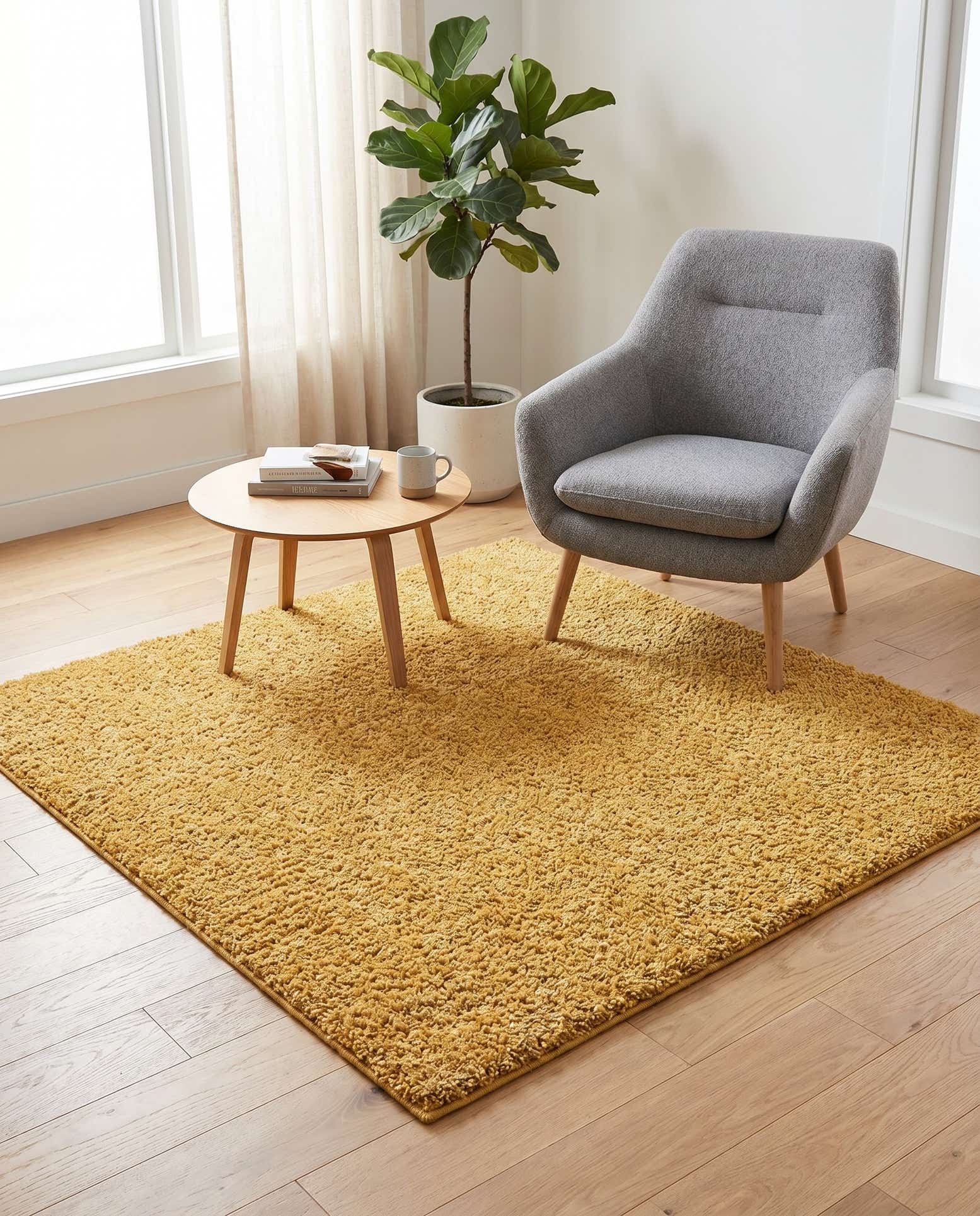 5' 3 x 5' 3 Zermatt Shag Square Rug