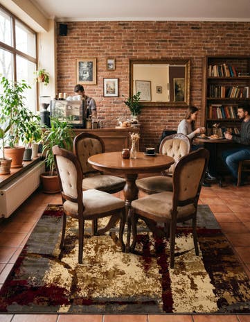 Cafe Square Rug