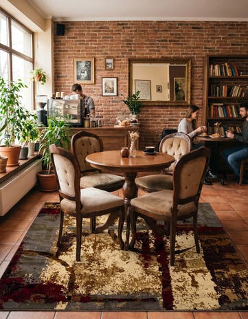 Cafe Square Rug