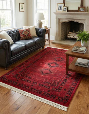 Red Bokhara Rug