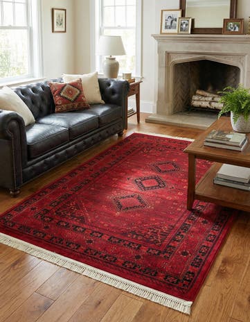 Red Bokhara Rug