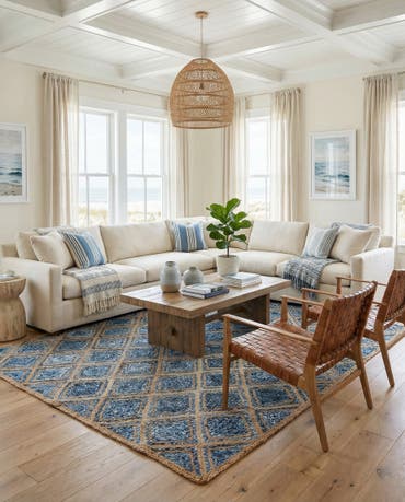  8' x 10'  Hand Braided Jute Rug