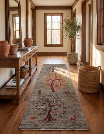 2' 10 x 7' 9 Hand Knotted Ariana Ziegler Runner Rug