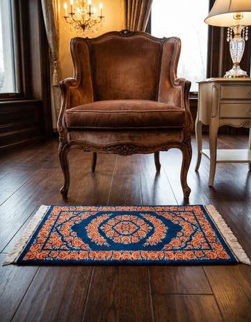 1' 6 x 2' 11 Ghom Silk Rug