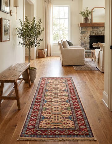 2' x 5' 8 Hand Knotted Kazak Runner Rug