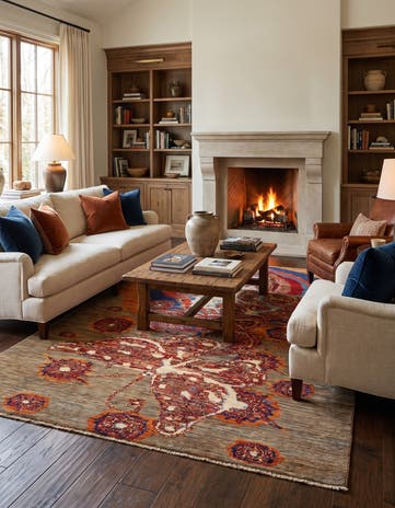 5' x 6' 10 Hand Knotted Ariana Ziegler Rug