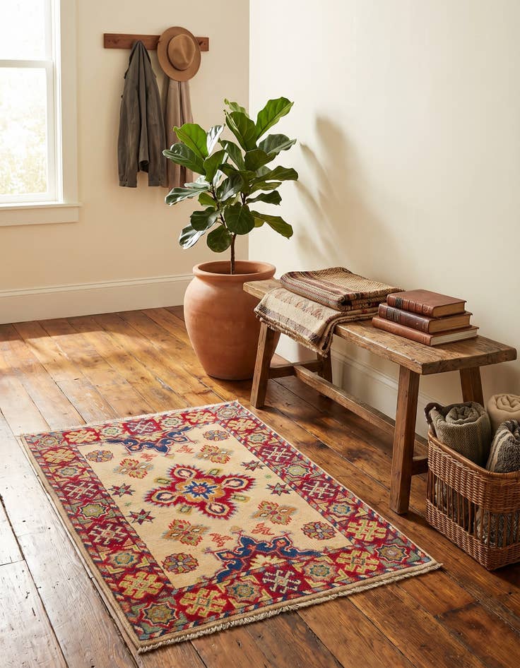 Detail image of 2' x 3' Hand Knotted Kazak Rug