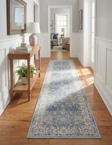French Blue Whitney Runner Rug