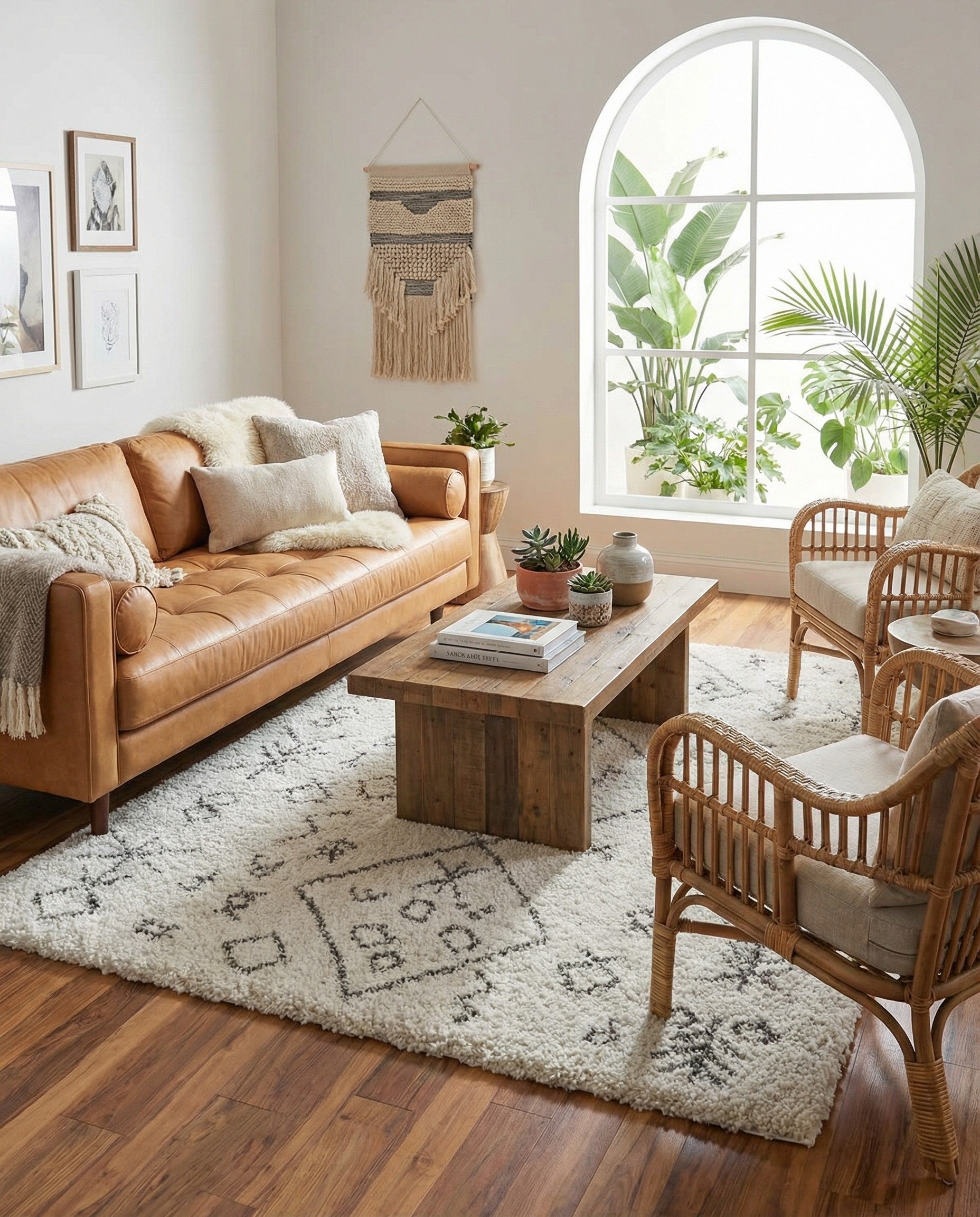 Primary image  7' 10 x 10' Moroccan Shag Rug