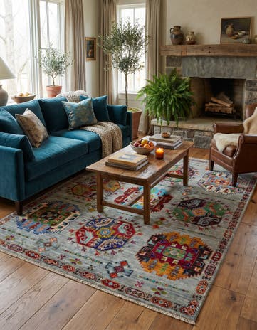 5' x 6' 11 Hand Knotted Ariana Ziegler Rug