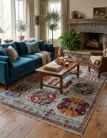 5' x 6' 11 Hand Knotted Ariana Ziegler Rug