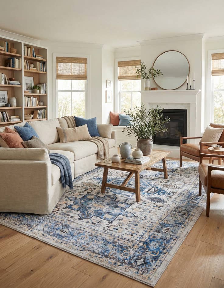 Detail image of 7' 10 x 10' Washable Yara Rug