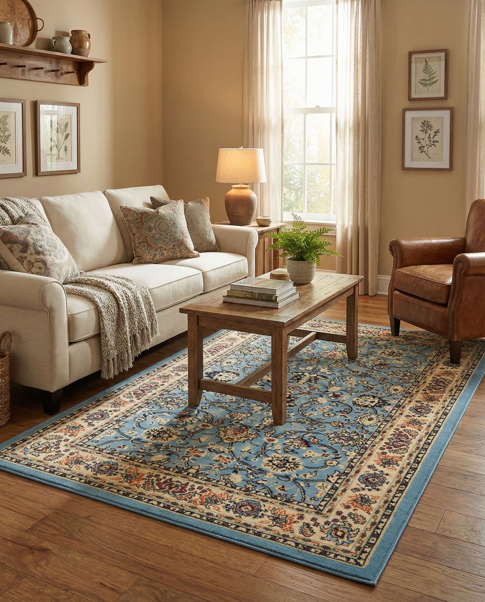 5' 3 x 8' Kashan Design Rug