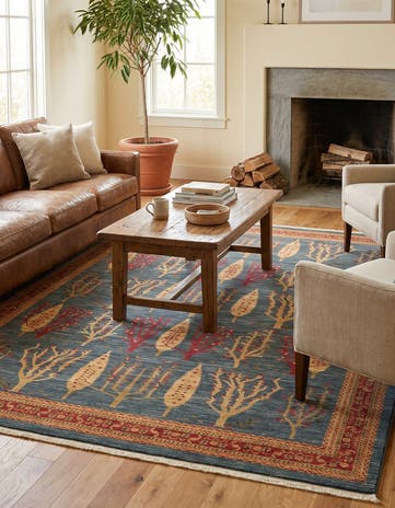 Blue Kashkuli Gabbeh Rug