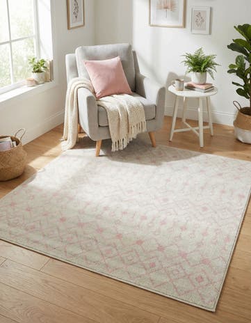 6' x 6' Moroccan Trellis Square Rug