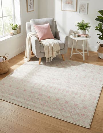 6' x 6' Moroccan Trellis Square Rug