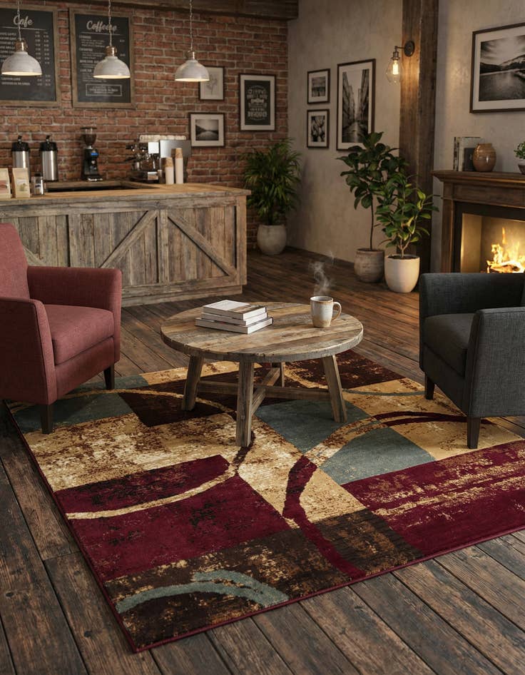 Detail image of 7' 10 x 7' 10 Cafe Square Rug