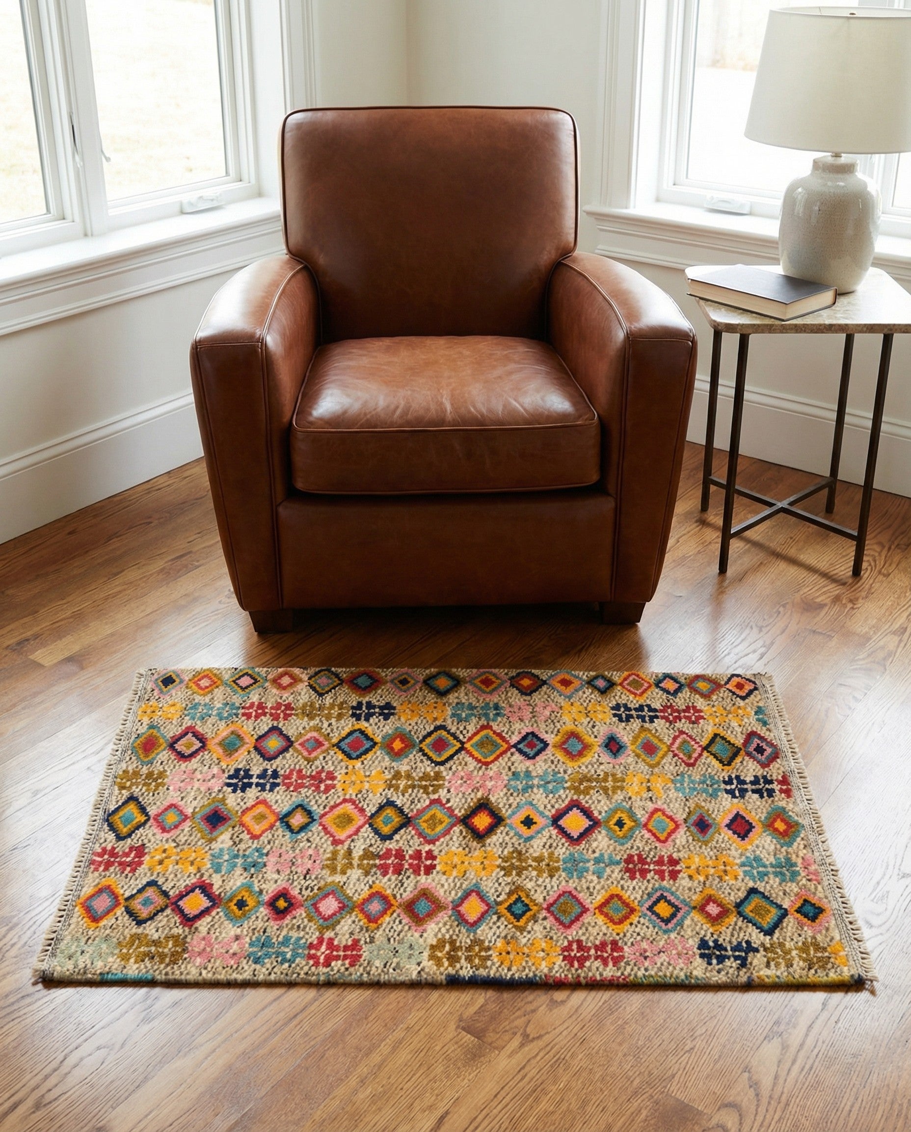 2' 7 x 4' Hand Knotted Balouch Wool Rug