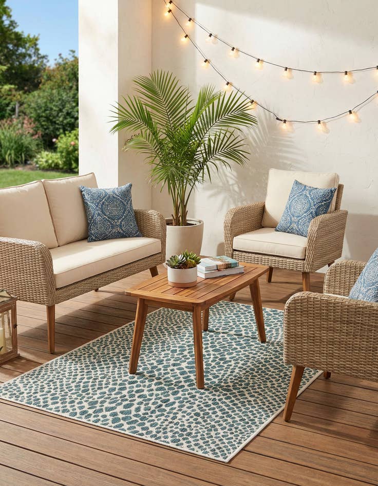 Detail image of 3' x 5' 3  Washable Jill Zarin Cape Town Indoor / Outdoor Rug