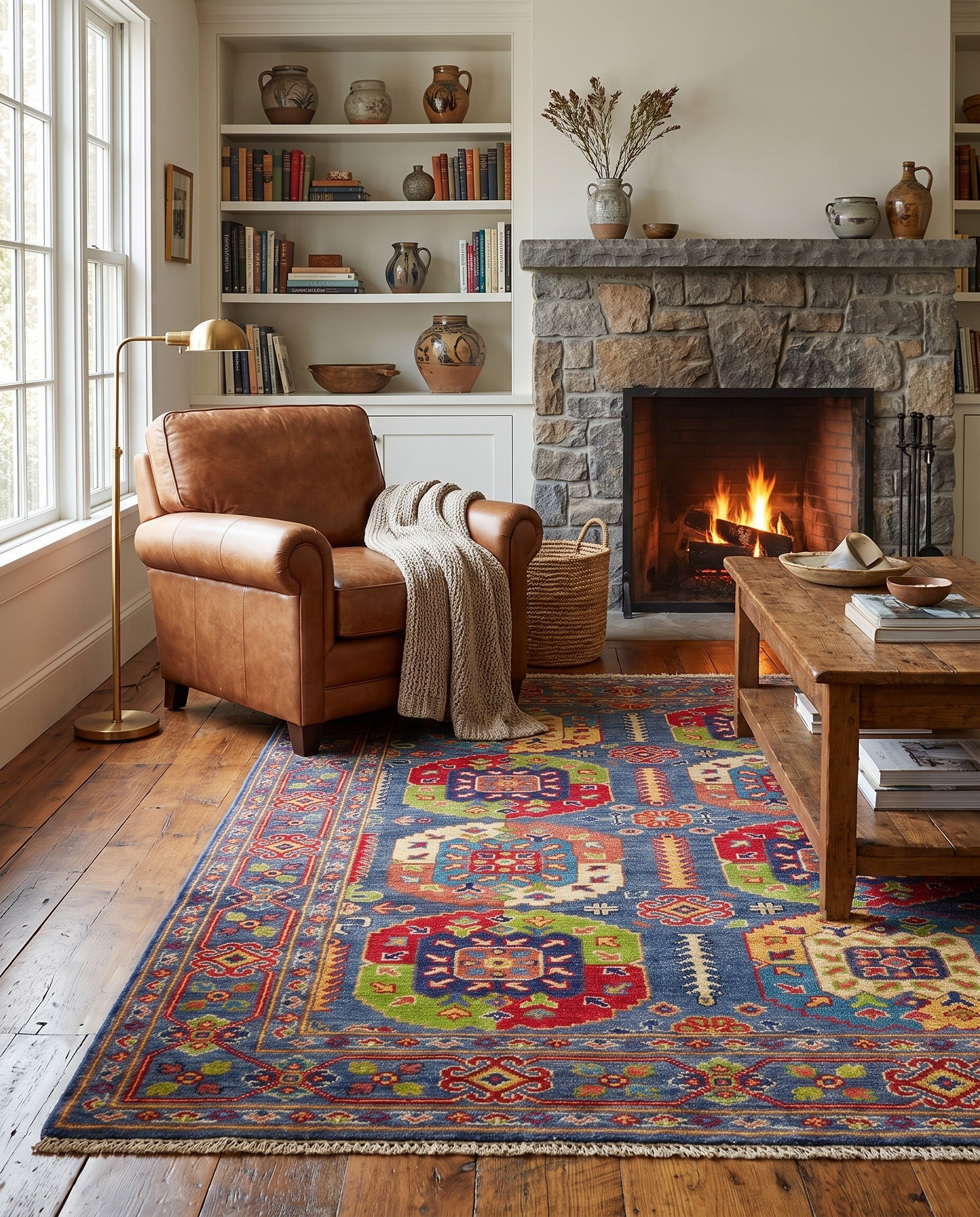 4' 1 x 6' 1 Hand Knotted Kazak Rug