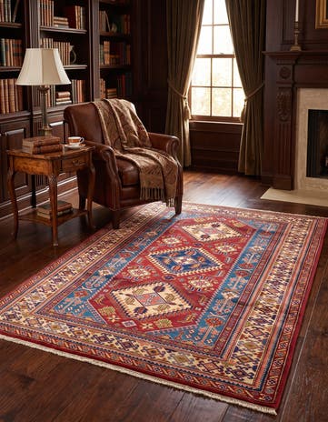 130cm x 175cm Hand Knotted Shirvan Rug