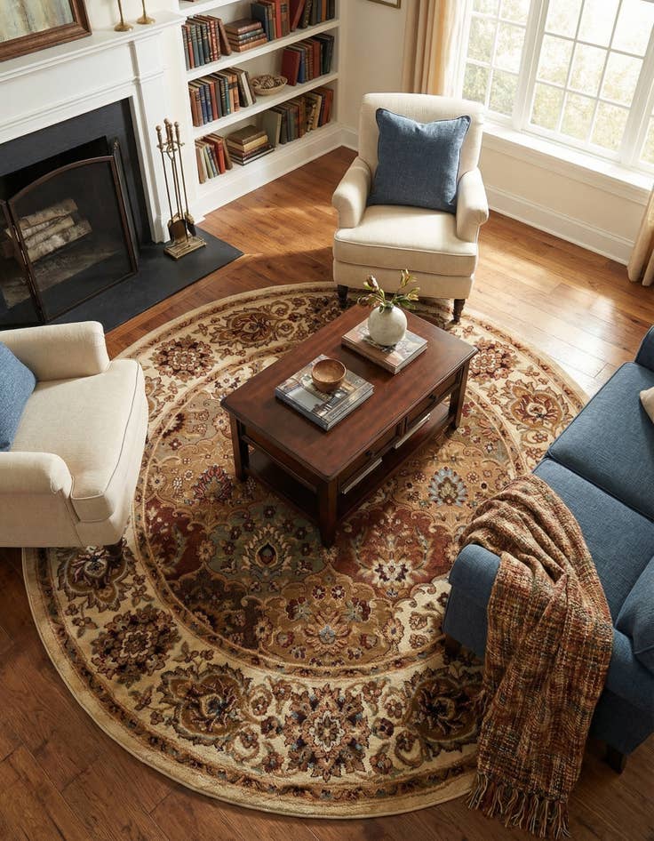 Detail image of 7' 10 x 7' 10 Aditi Round Rug