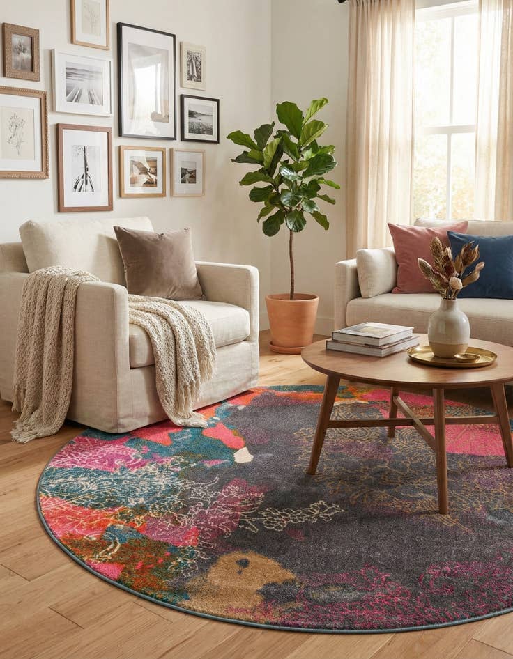 Detail image of 6' x 6' Delilah Round Rug