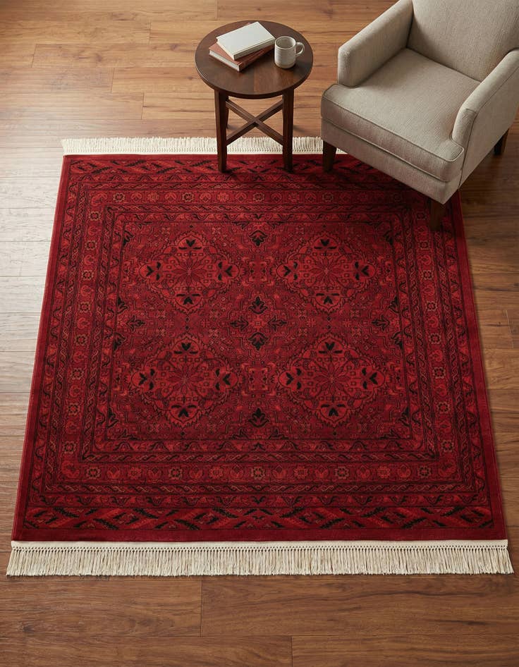 Detail image of 6' 1 x 6' 1 Bokhara Square Rug