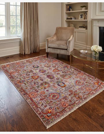 3' 7 x 5' 2 Hand Knotted Ariana Ziegler Rug