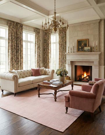 7' 10 x 11' Hand Woven Jill Zarin English Manor Farmhouse Wool Rug