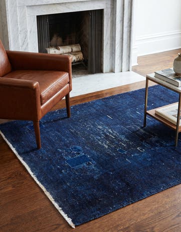 3' 5 x 4' 9 Hand Knotted Ultra Vintage Persian Wool Rug