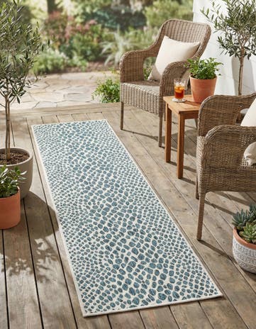 2' x 6' Easy-Clean Jill Zarin Cape Town Indoor / Outdoor Runner Rug