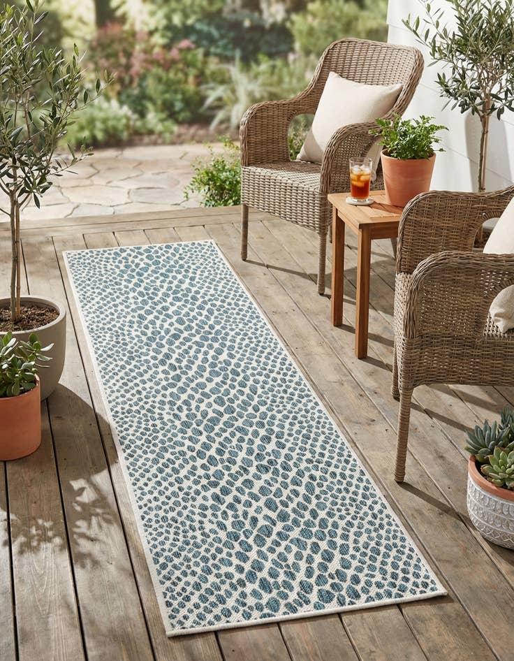 Detail image of 2' x 6' Easy-Clean Jill Zarin Cape Town Indoor / Outdoor Runner Rug