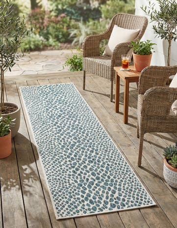 2' x 6' Easy-Clean Jill Zarin Cape Town Indoor / Outdoor Runner Rug