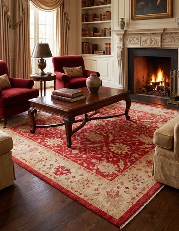 5' 7 x 8' 2 Hand Knotted Ziegler Rug
