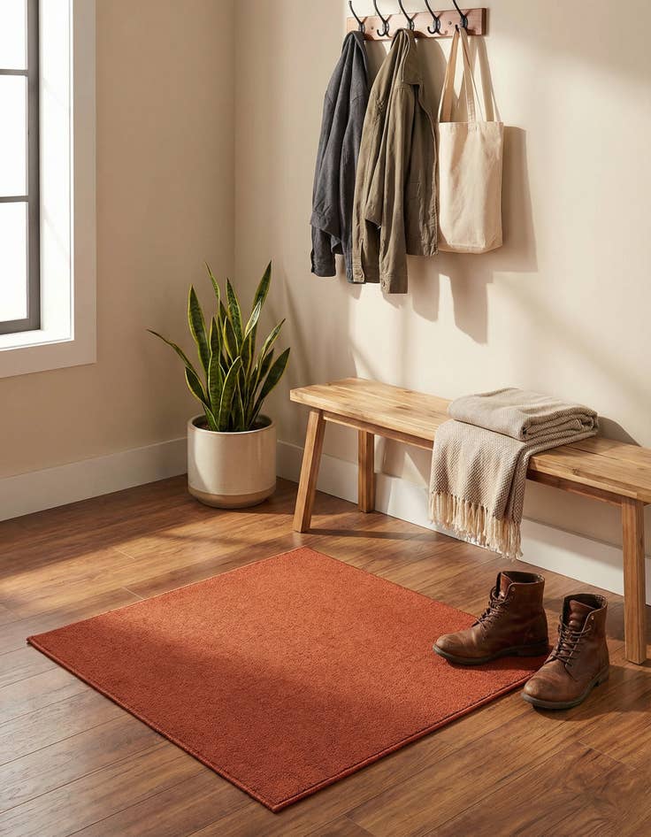 Detail image of 3' 3 x 3' 3 Everyday Solid Square Rug