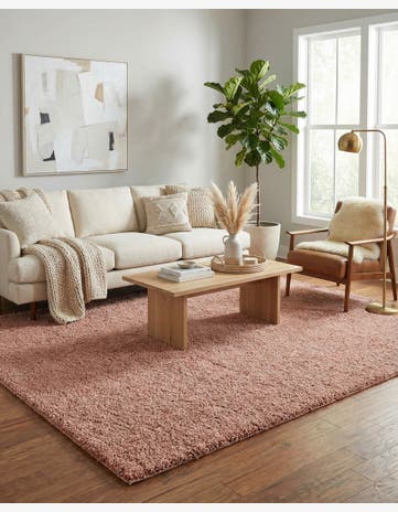 Rose Pink Everyday Shag Rug