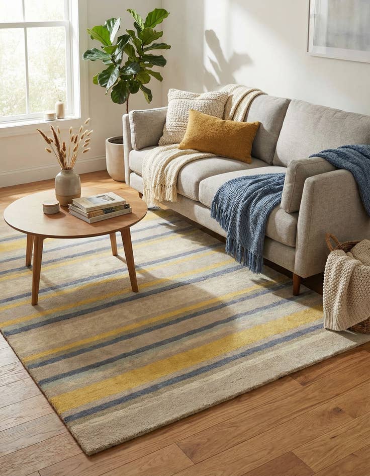 Detail image of 4' x 5' 7 Luna Wool Rug