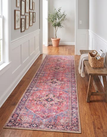 2' x 8' Washable Timeless Runner Rug