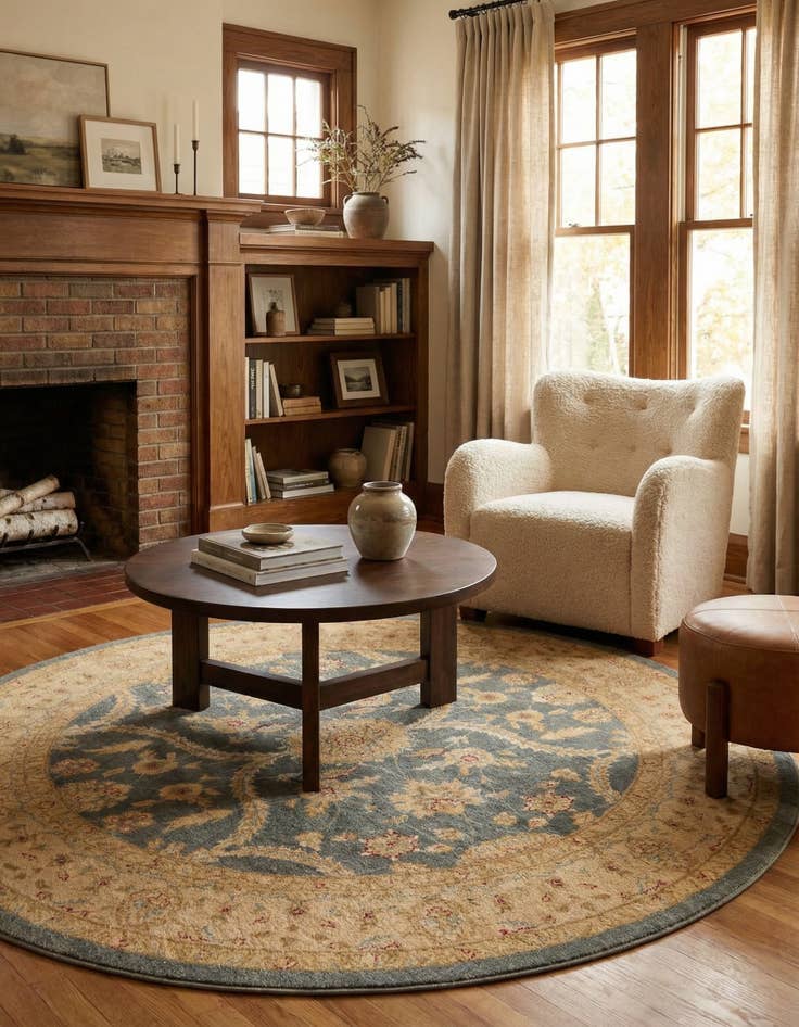 Detail image of 6' x 6' Kensington Round Rug