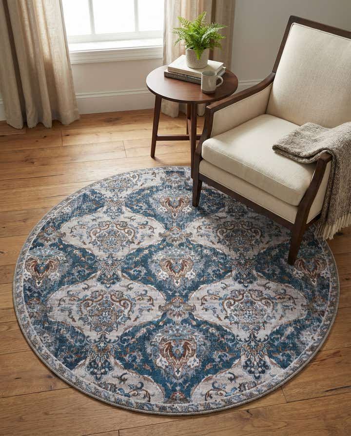 4' x 4' Yara Round Rug