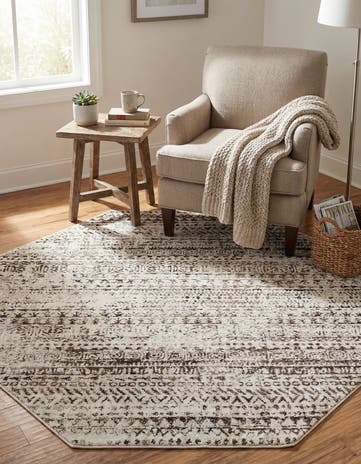 5' 3 x 5' 3 Hermitage Octagon Rug