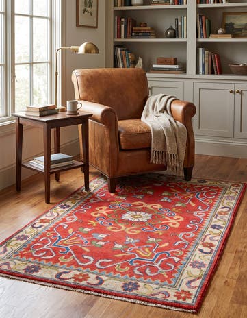 2' 9 x 4' Hand Knotted Kazak Rug