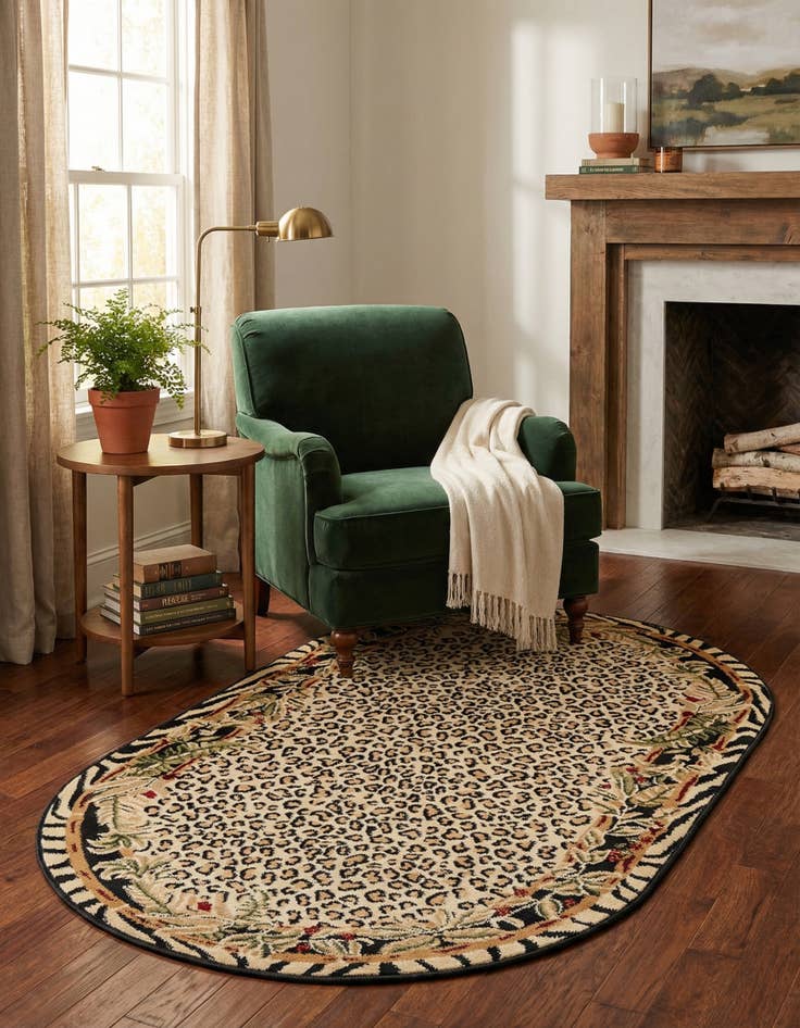 Detail image of 3' x 5' 3 Safari Oval Rug