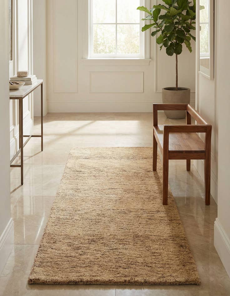 Detail image of 2' 4 x 4' 8 Hand Knotted Kashkuli Gabbeh Wool Runner Rug