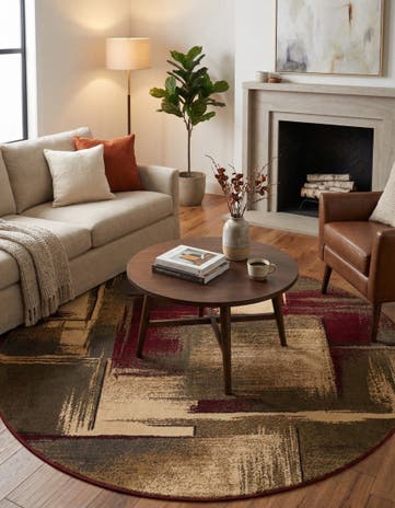 6' x 6' Cafe Round Rug