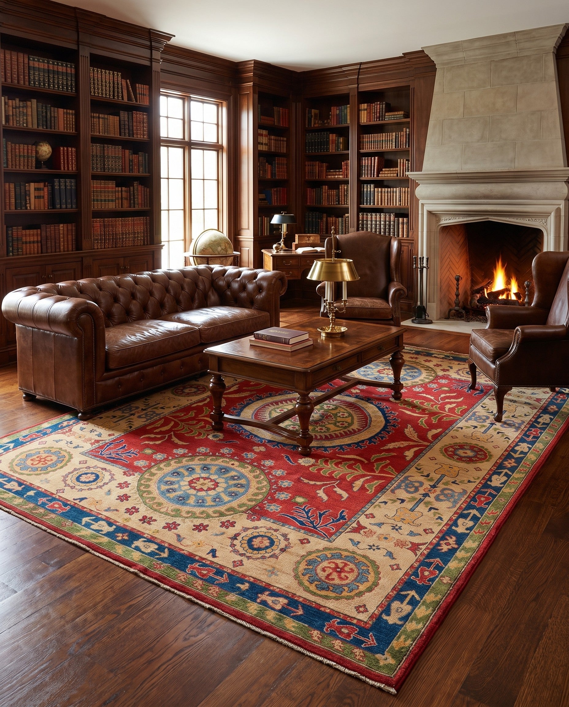 8' x 9' 10 Hand Knotted Kazak Rug